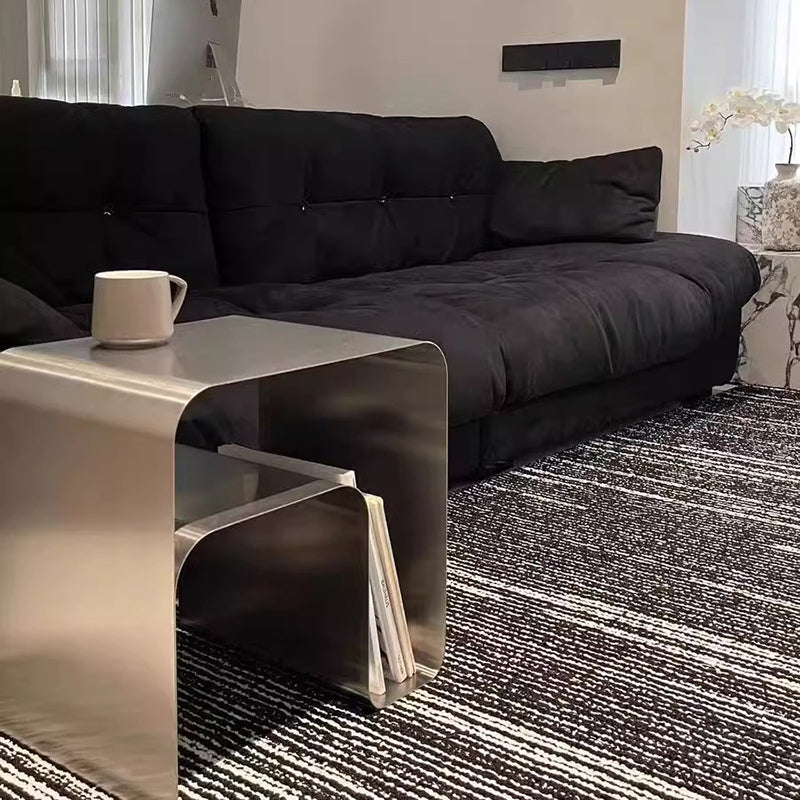 Minimalist Stainless Steel End Table
