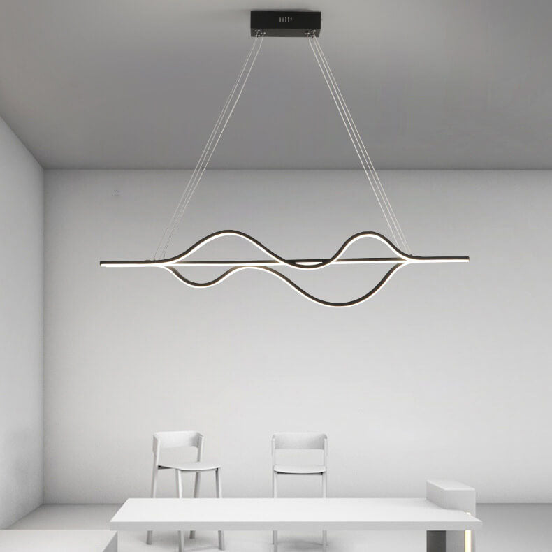 Minimalist Lines LED Island Chandelier