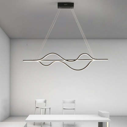 Minimalist Lines LED Island Chandelier