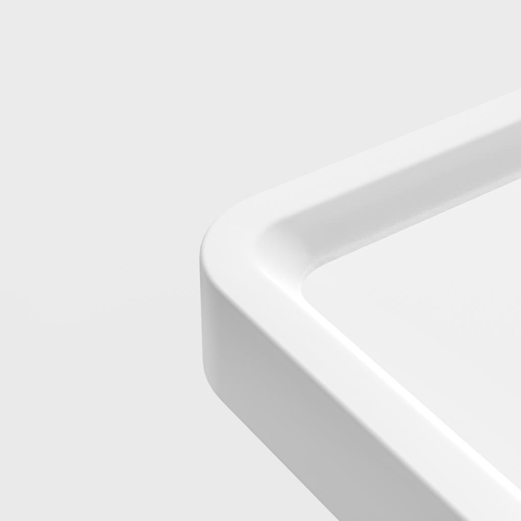 Soft White Flat Flush Mount — Dimmable