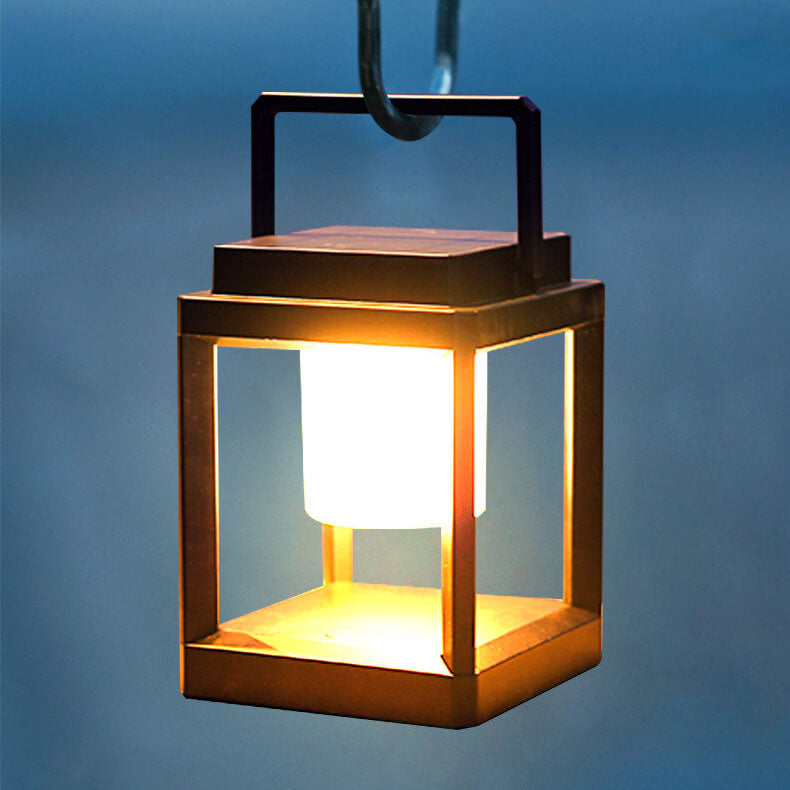 Outdoor Solar Square Cage Landscape Light