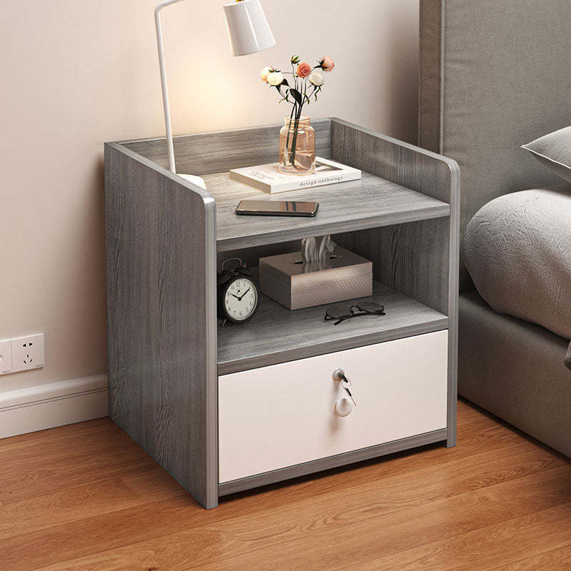 Minimalist Rectangular 1/2/3-Drawer Nightstand