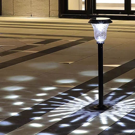 Modern Solar Cylinder Aluminum LED Outdoor Light