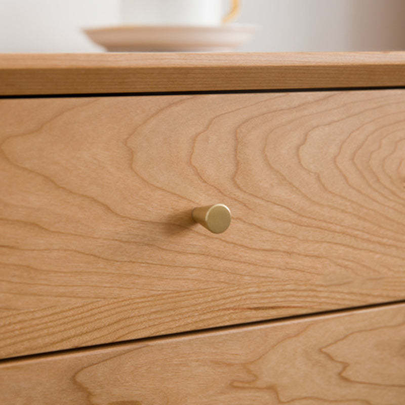 Nordic Solid Wood 2-Drawer Nightstand
