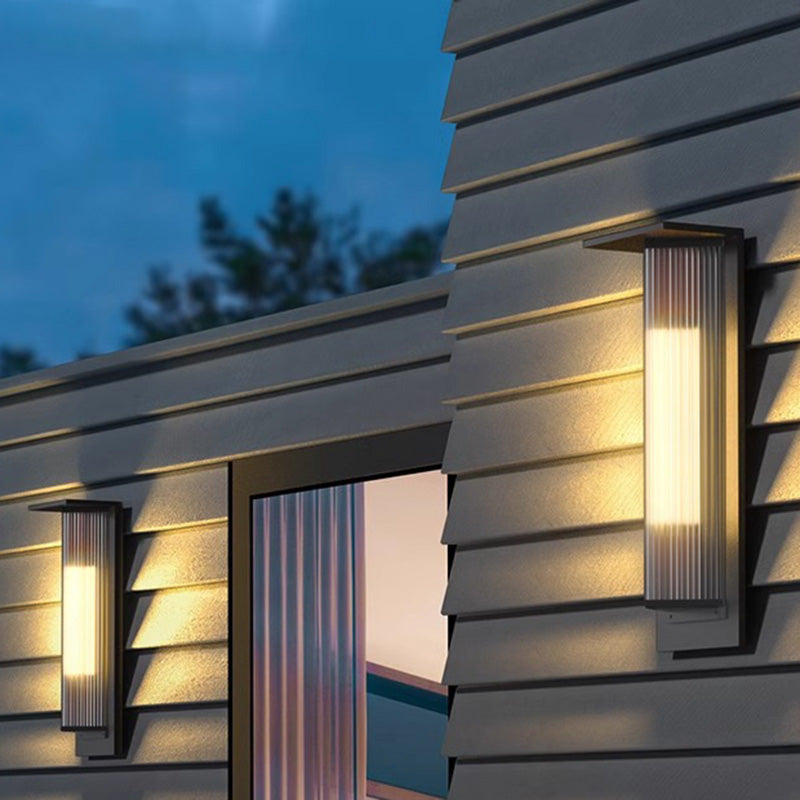 Modern Solar Stainless Steel Glass Prism Wall Sconce