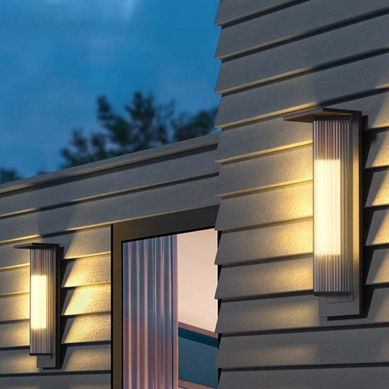 Modern Solar Stainless Steel Glass Prism Wall Sconce