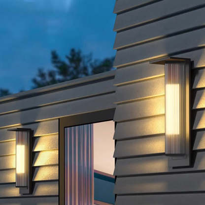 Modern Solar Stainless Steel Glass Prism Wall Sconce