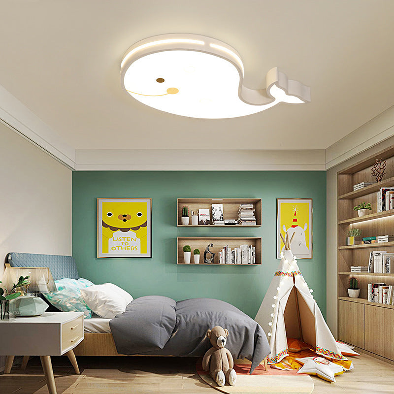 Creative whale blue flush mount lighting, Lighom — Warm White (3000K) / White / 220V-240V (UK/AU)