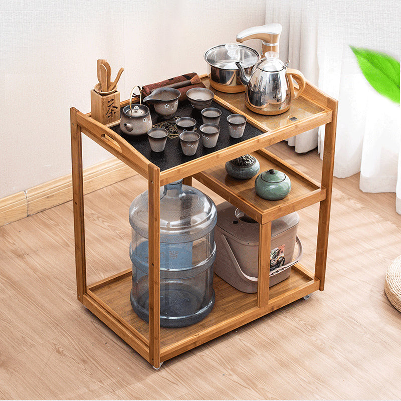 Minimalist Solid Wood 3-Tier End Table