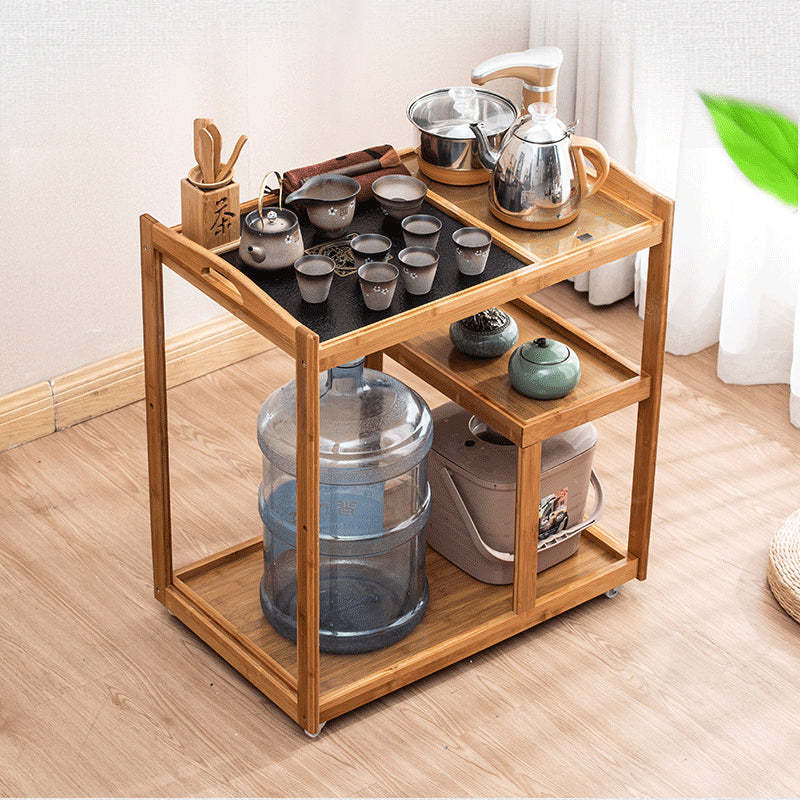 Minimalist Solid Wood 3-Tier End Table