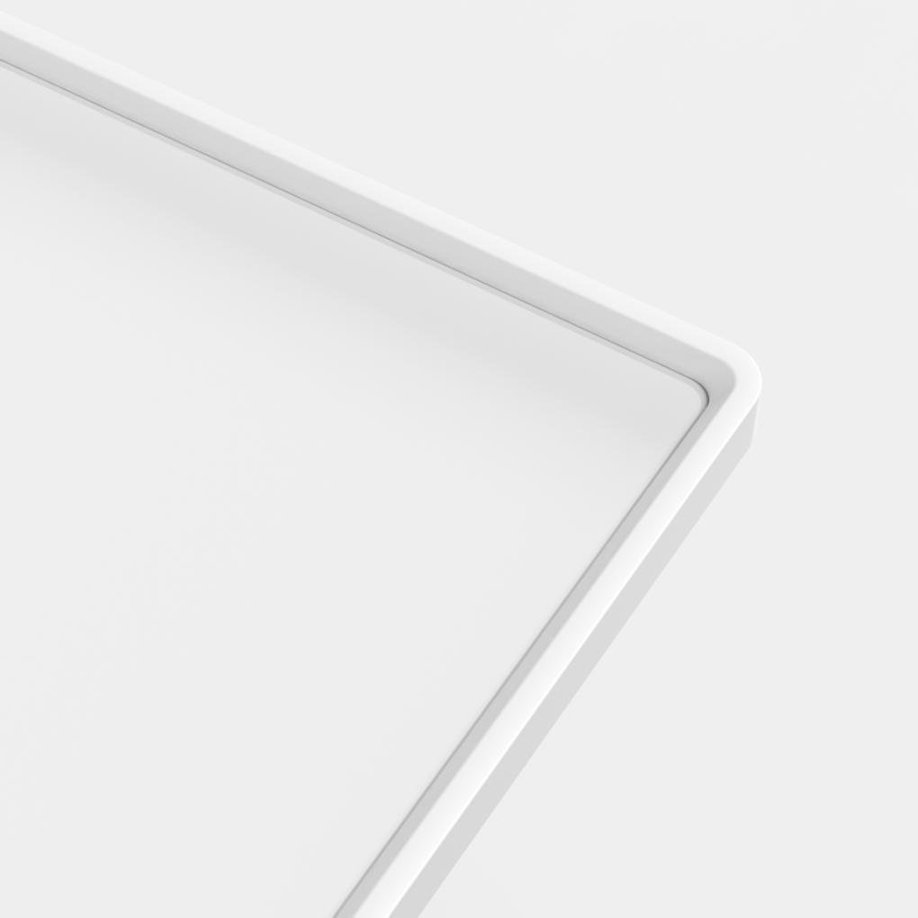 Soft White Flat Flush Mount