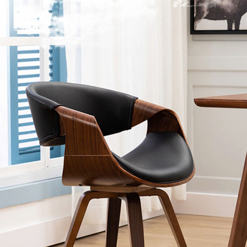 Contemporary Arc Upholstered Dining Chair