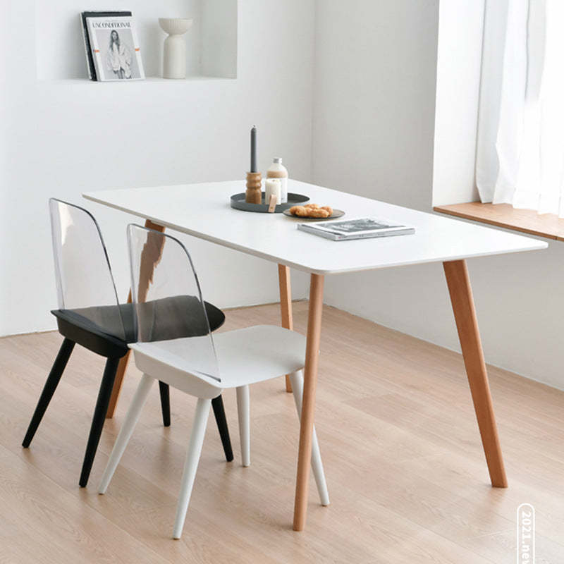 Minimalist Engineered Wood Wood Dining Table