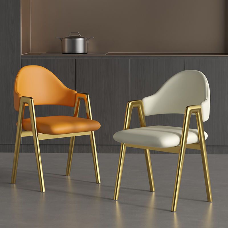 Contemporary Leather Upholstered Dining Chair