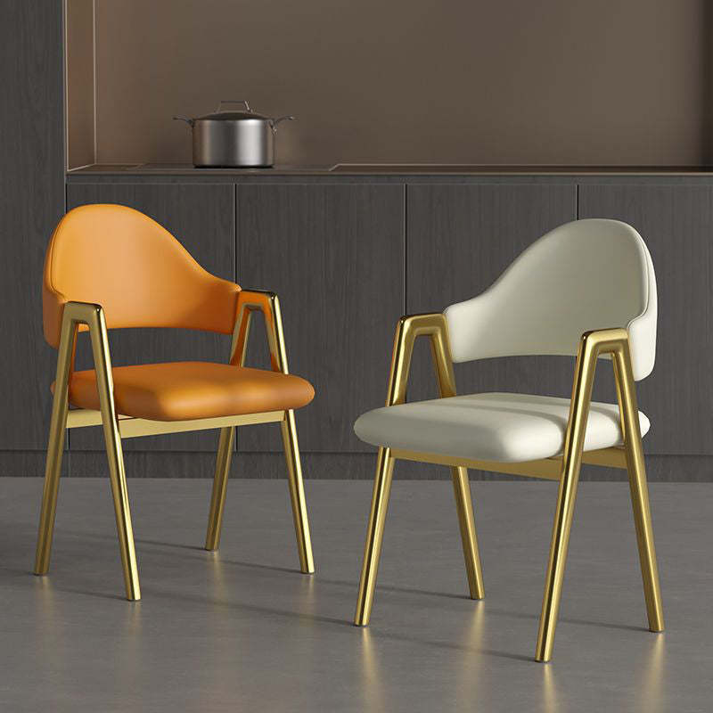 Contemporary Leather Upholstered Dining Chair