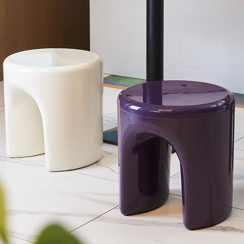 Scandinavian Round U-Shaped Vanity Stool