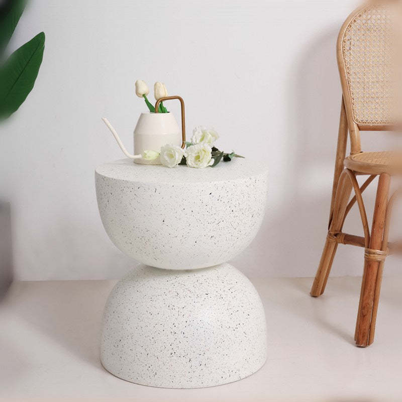 Nordic Round Magnesium Oxide End Table