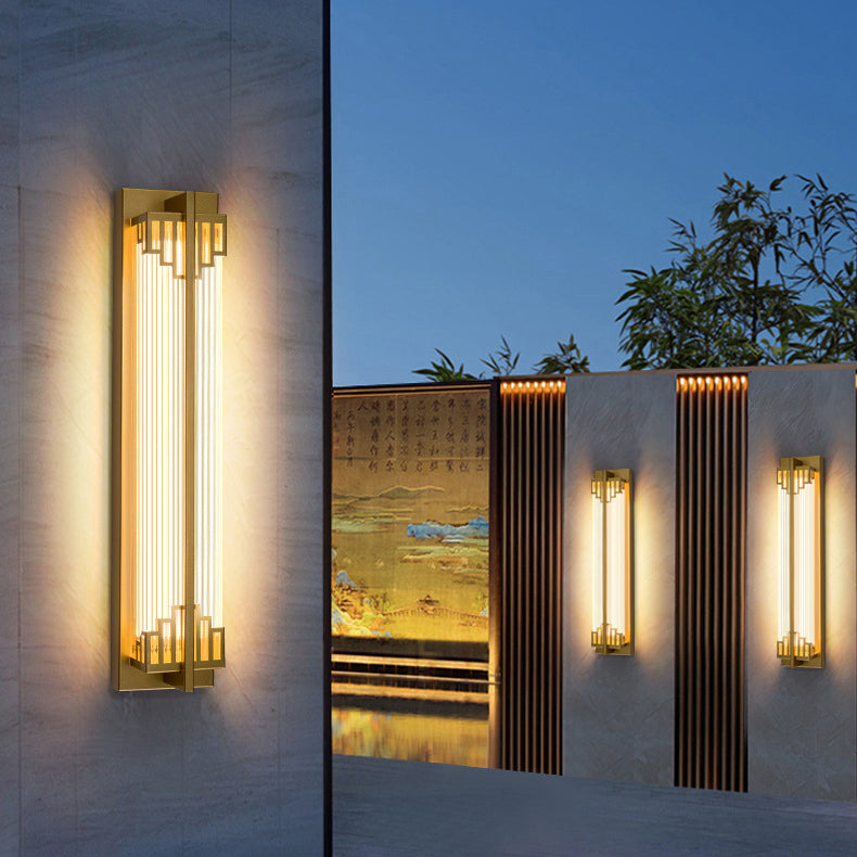 Chinese Waterproof Stainless Steel Glass LED Wall Sconce
