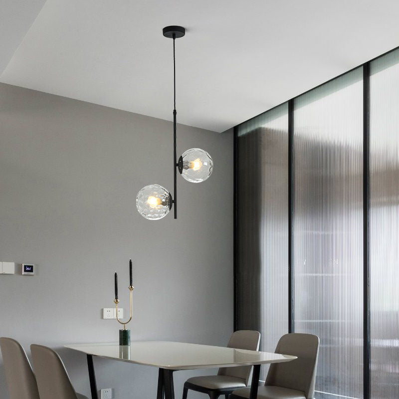 Nordic Minimalist Glass Ball Branch Chandelier