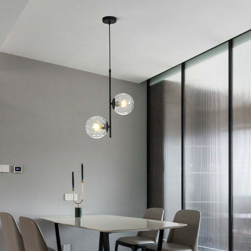 Nordic Minimalist Glass Ball Branch Chandelier
