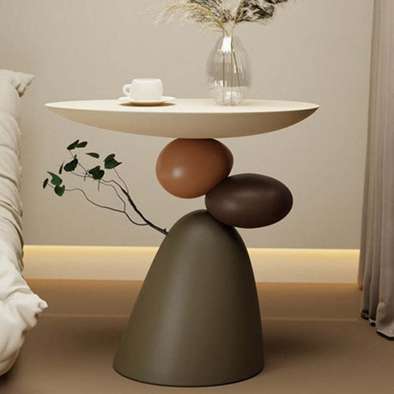 Contemporary Elliptical Branch Resin End Table