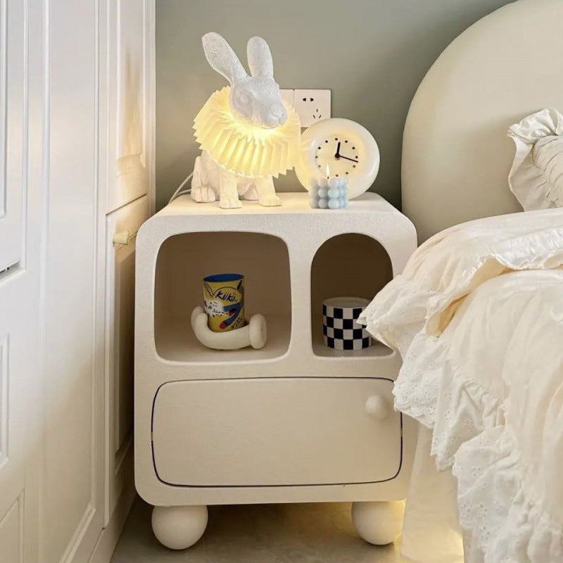Wood creative 1-drawer end & side tables