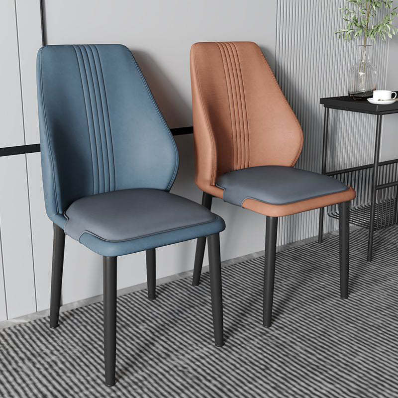 Scandinavian Fabric Steel Dining Chair