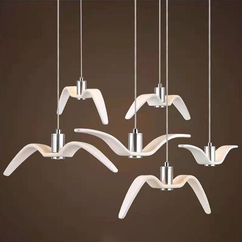 Nordic Wrought Iron Seagull LED Pendant Light