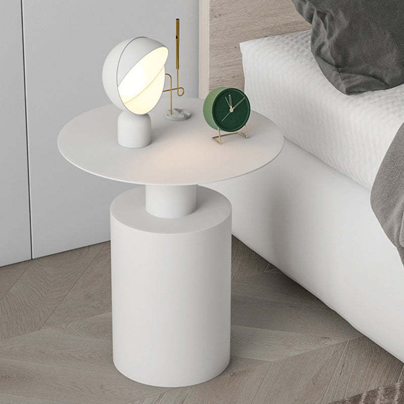 Minimalist Cylinder Iron Bedside Nightstand
