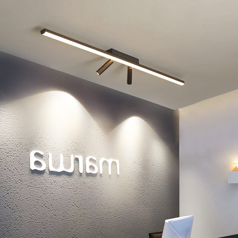 Nordic Acrylic Strip Track Spotlight LED Flush Ceiling Light