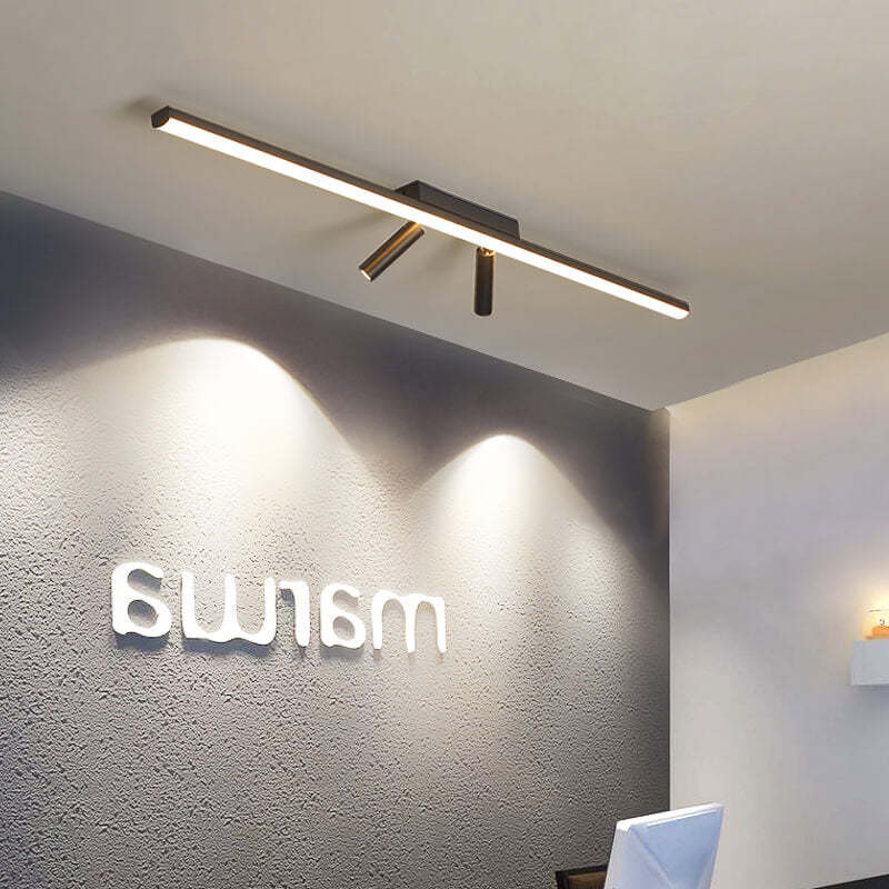 Nordic Acrylic Strip Track Spotlight LED Flush Ceiling Light
