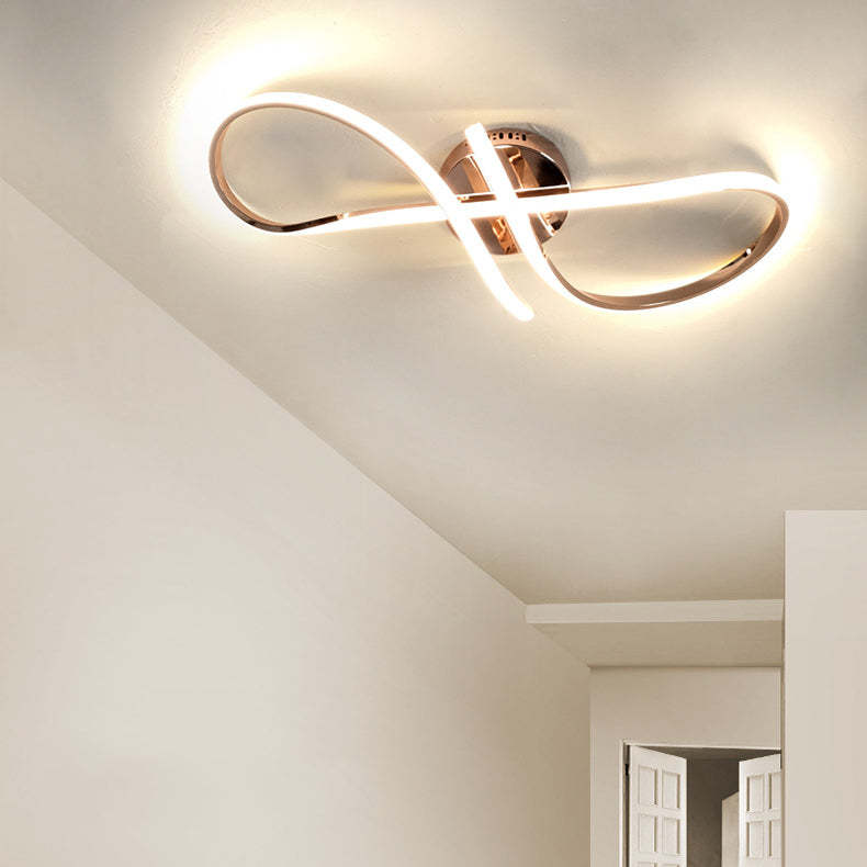 Minimalist Aluminum Silicone Spiral Twisted