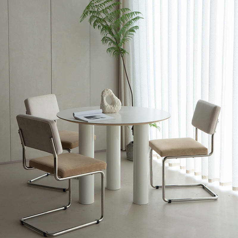 Nordic Fabric Steel Bracket Dining Chair