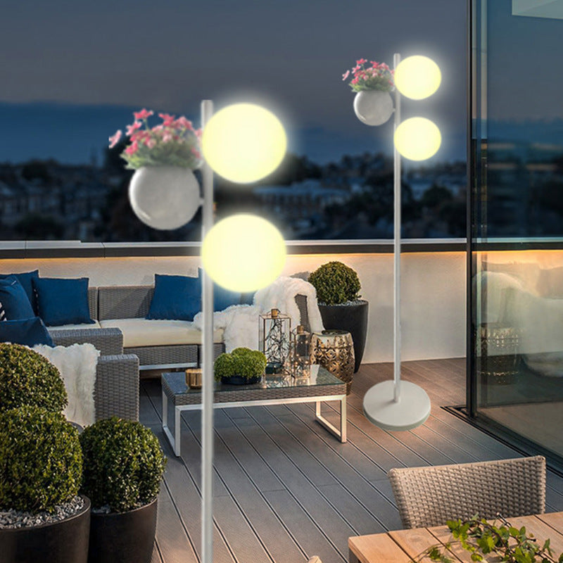 Flowerpot Globe LED Waterproof Floor Lamp