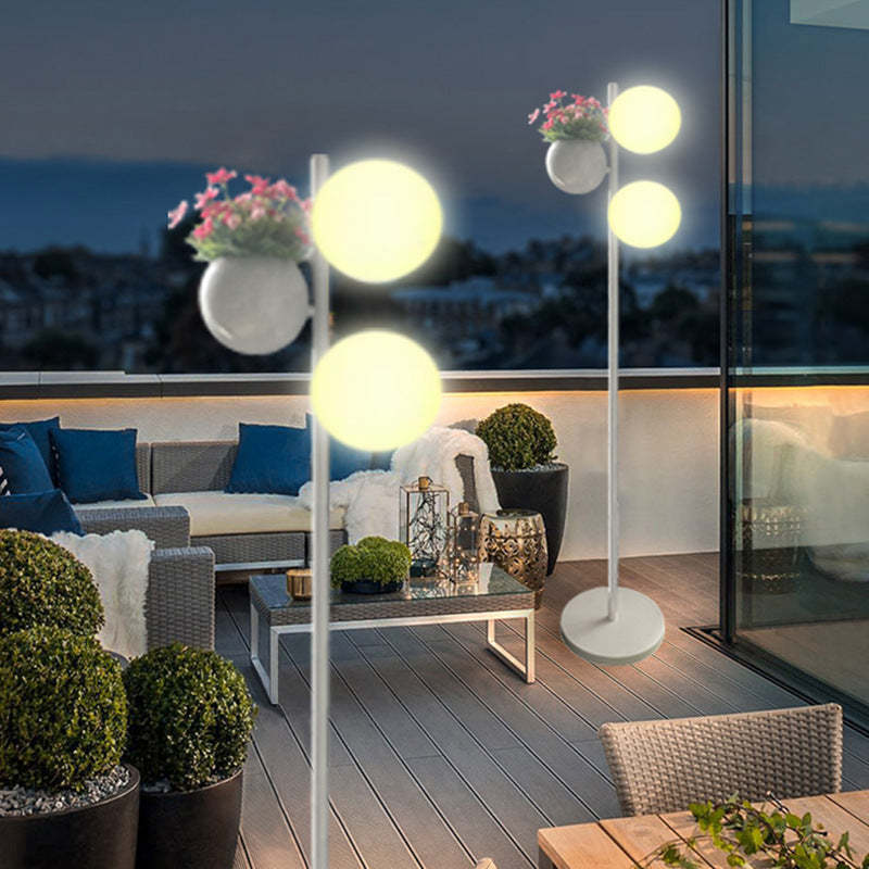 Flowerpot Globe LED Waterproof Floor Lamp