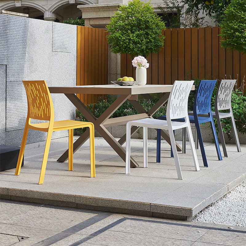 Minimalist Square Plastic Chair