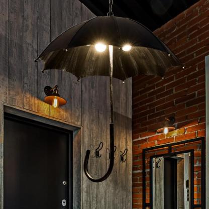 Retro Industrial Umbrella 5-Light Chandelier