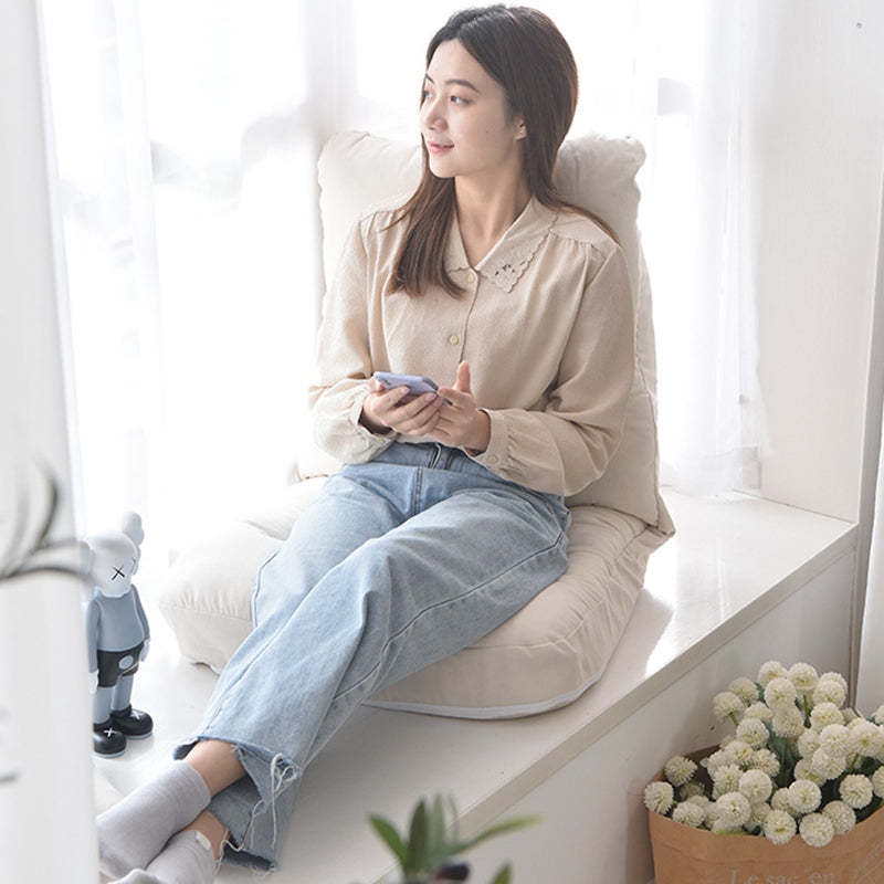 Minimalist Fabric Brushed Cotton Armless Sofa