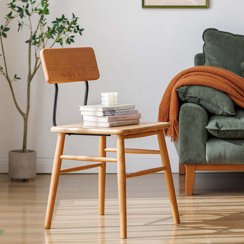 Vintage Cherry Wood Dining Chair — Wood