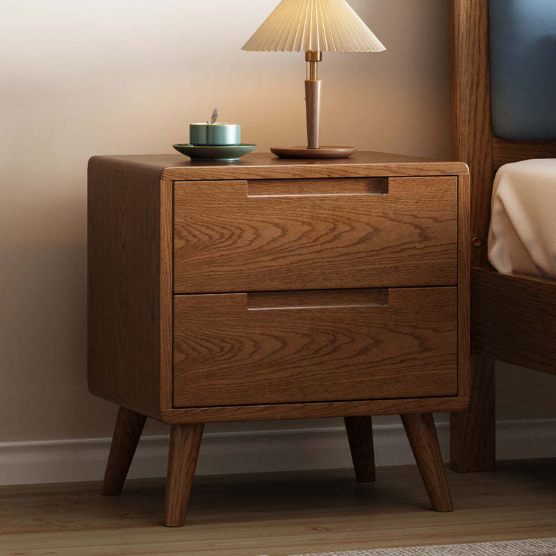 Nordic Wood 1/2-Drawer Nightstand