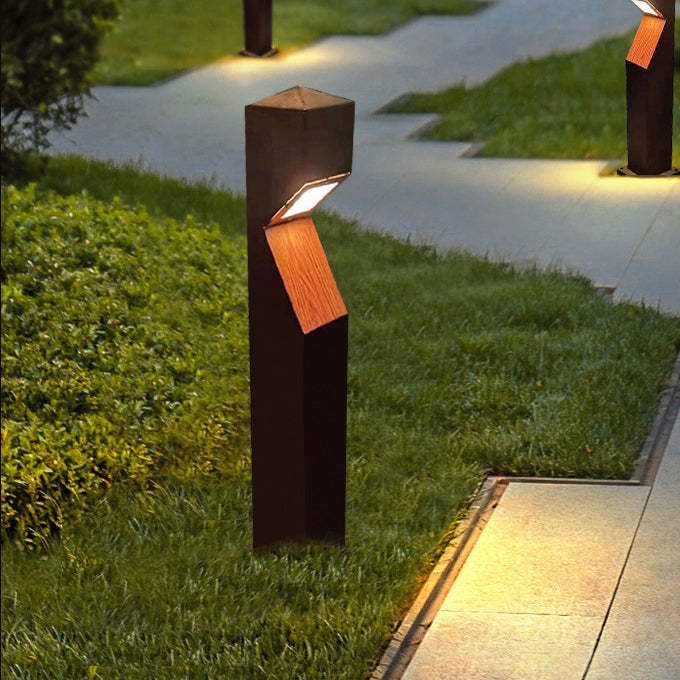 Chinese Steel Aluminum Irregular Column LED Landscape Light