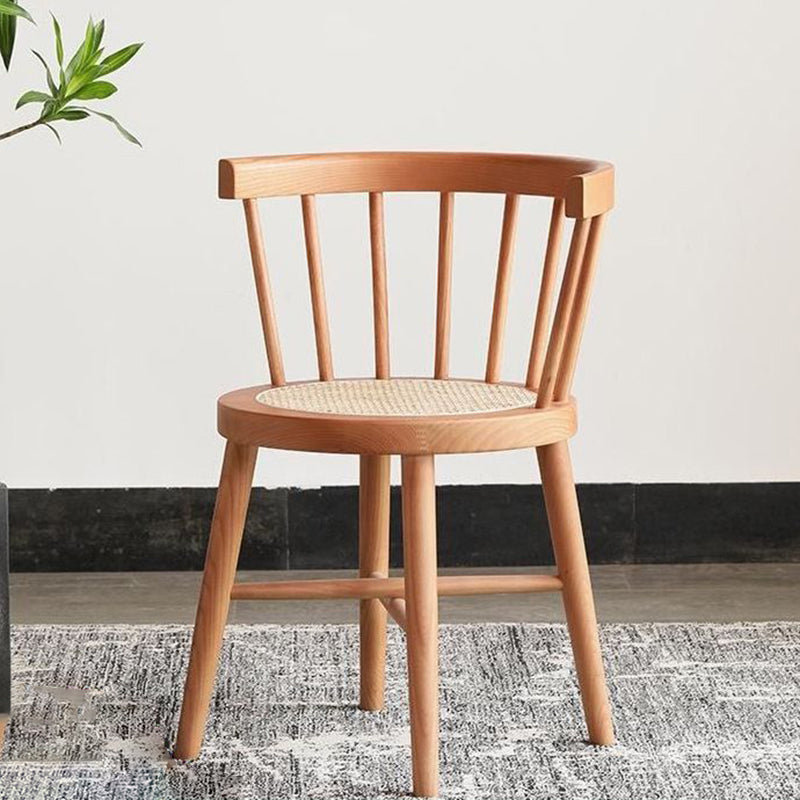 Chinese Bent Rattan Wood Dining Chair