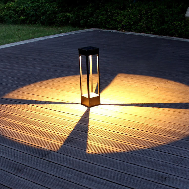 Modern Solar Square Frame LED Outdoor Landscape Light