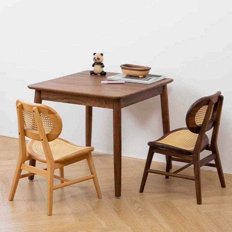 Japanese Rattan Woven Stackable Chair