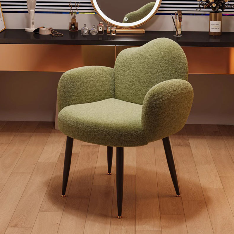 Scandinavian Cloud Lambswool Vanity Stool