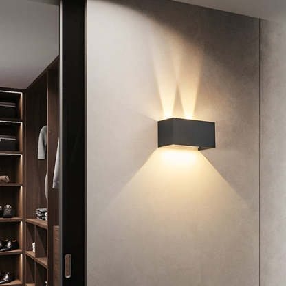 Nordic Aluminum Square Beam Reading Wall Sconce