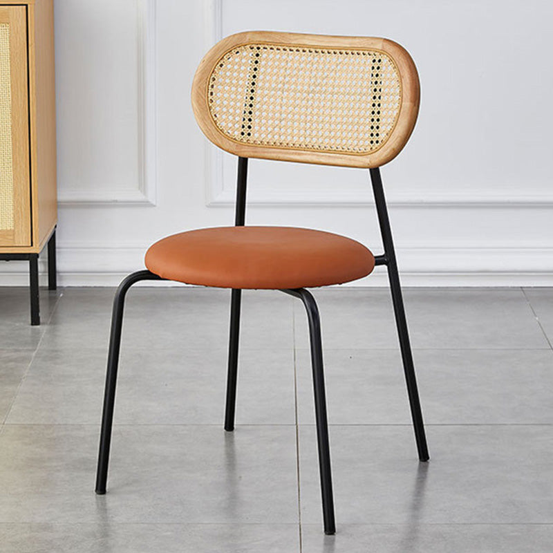 Vintage Rattan Arc Dining Chair