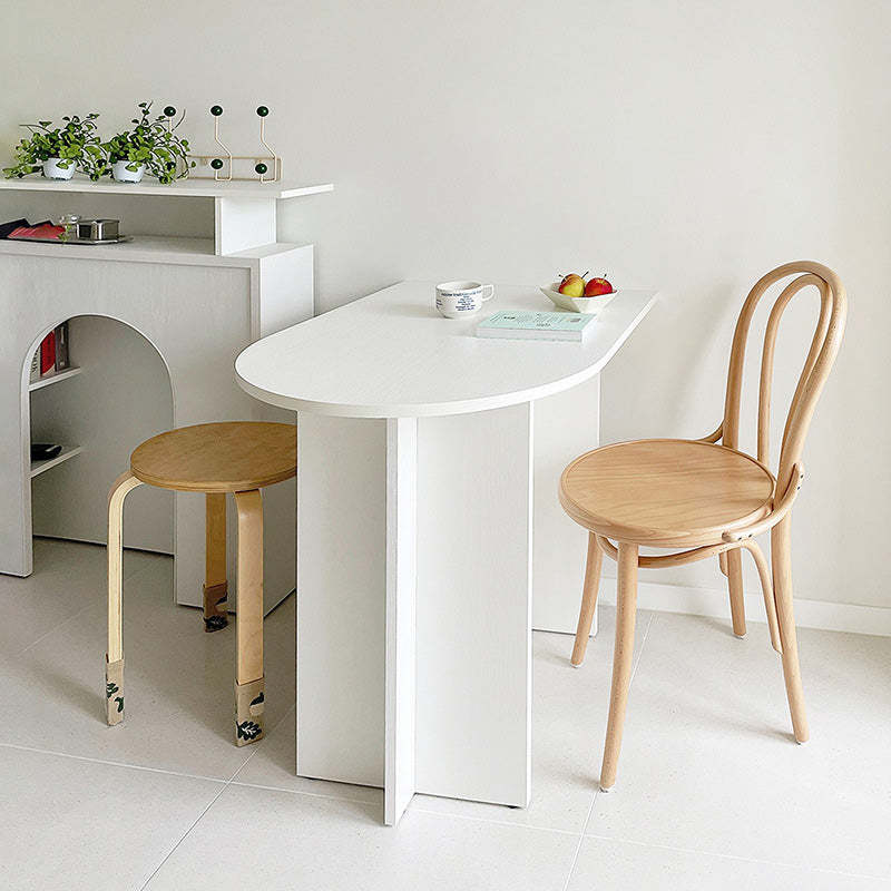 Minimalist Half Oval 6-Leg Coffee Table