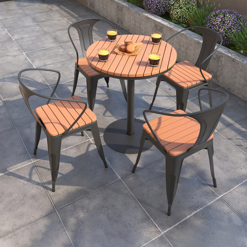 Nordic Plastic Square Outdoor Dining Chair