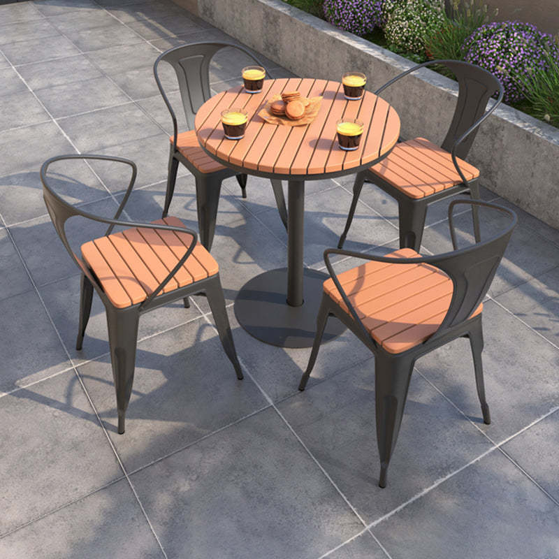 Nordic Plastic Square Outdoor Dining Chair